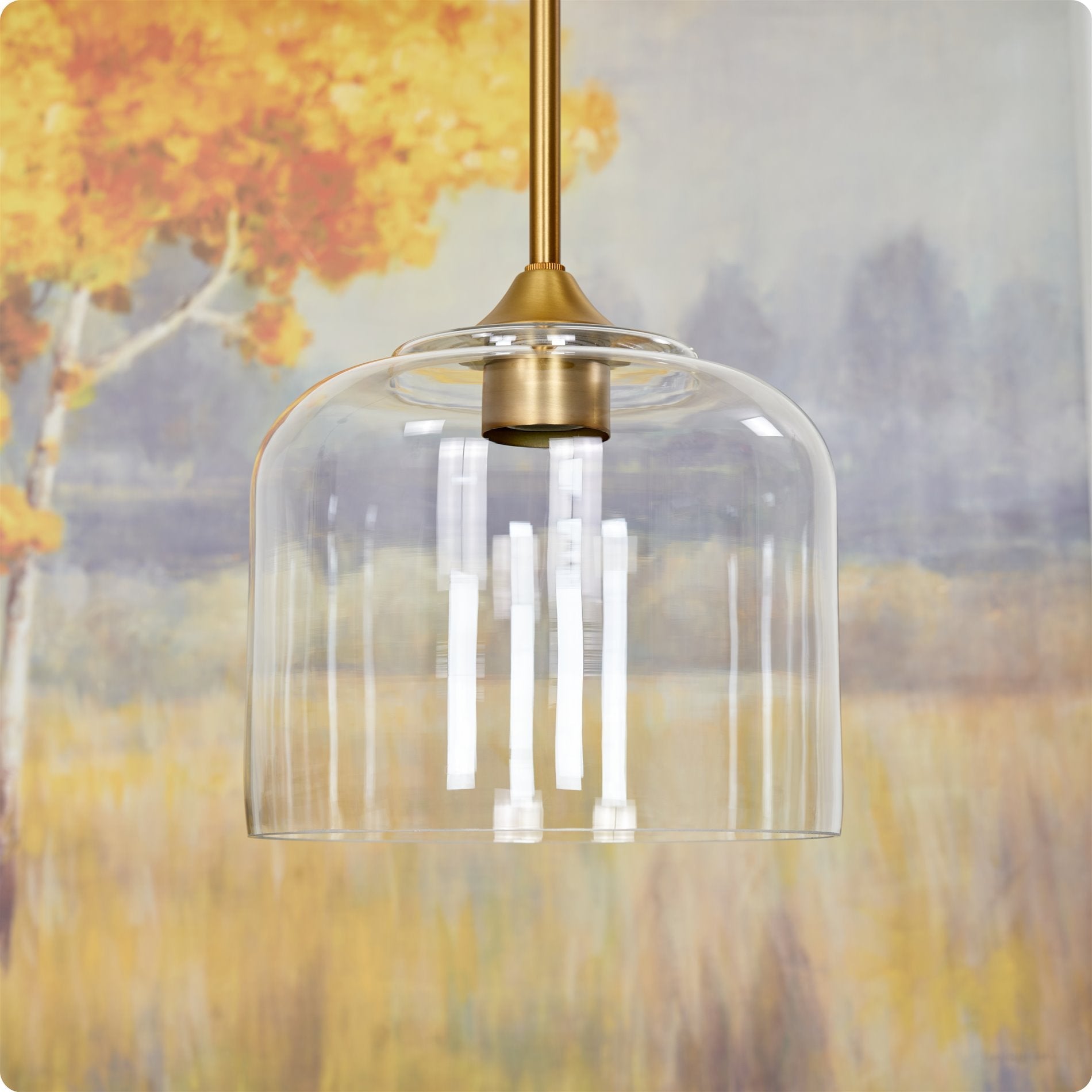 Abat-jour en verre transparent Luxe 9 / Verre de remplacement