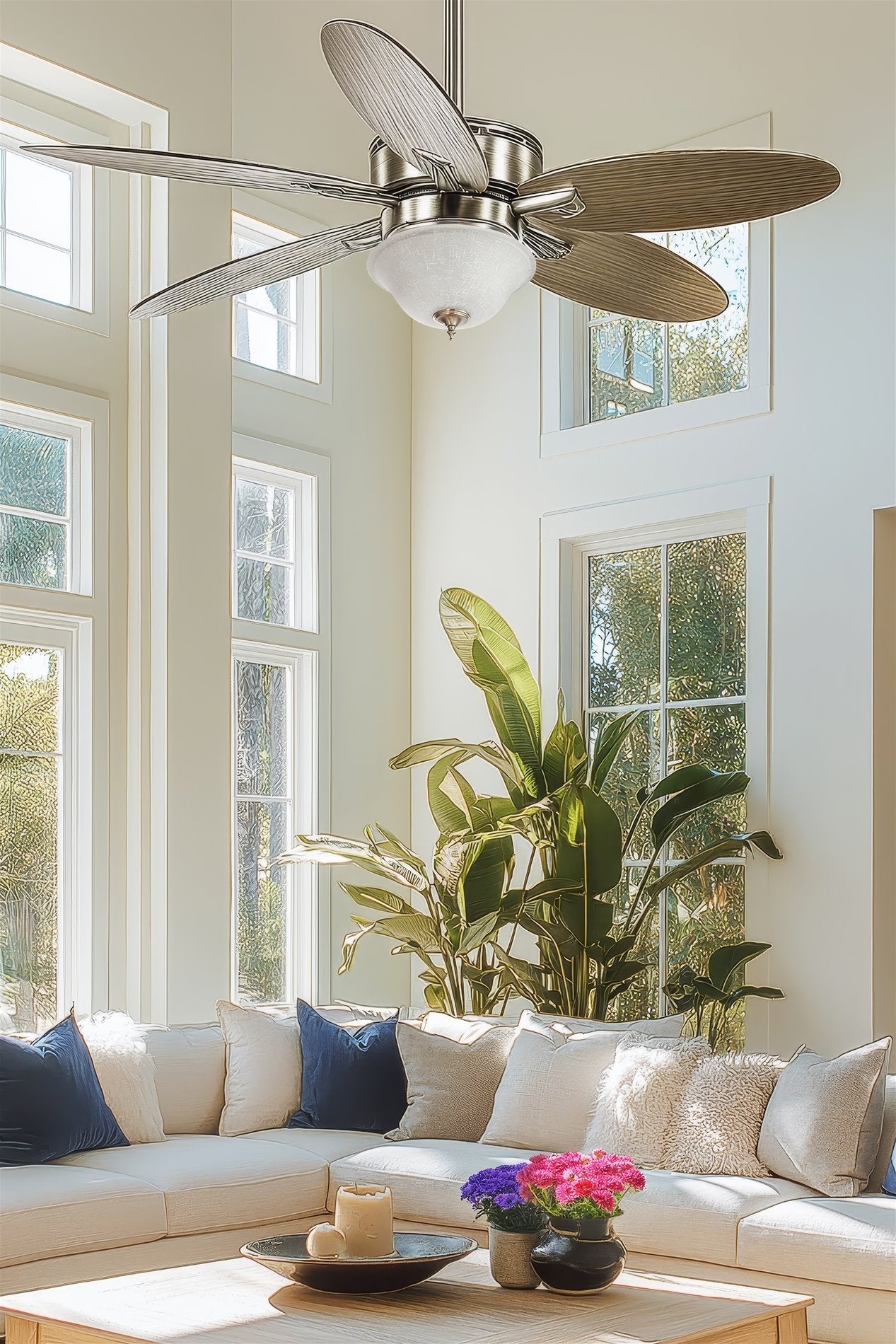 13 Ventilateur Hunter / Hampton Bay / Harbor Breeze Blanc Lin Remplacement / Mise à niveau