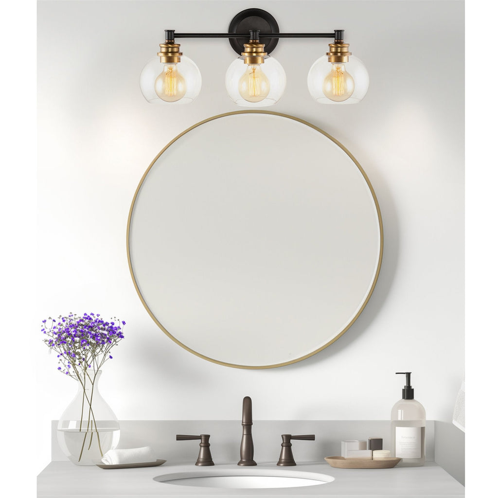 Abat-jour en verre transparent Odette 6 / Verre de rechange, lot de 2