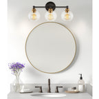 Abat-jour en verre transparent Odette 6 / Verre de rechange, lot de 2