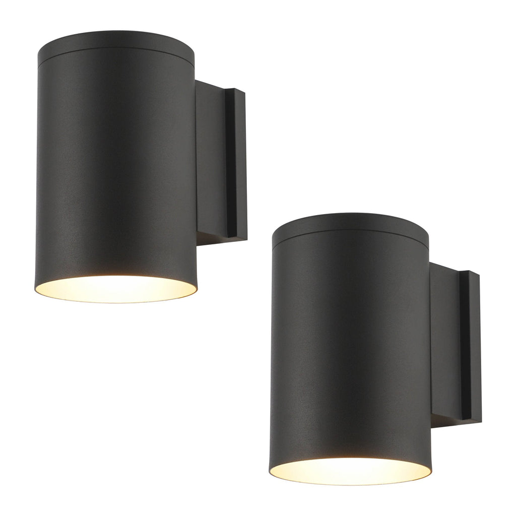 Enzo 8 Applique murale extérieure moderne résistante aux intempéries, lot de 2