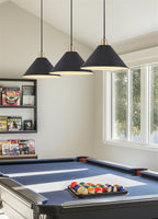 Lot de 3 abat-jour coniques métalliques industriels de 14 pouces