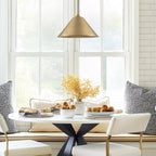 Lot de 3 abat-jour coniques métalliques industriels de 14 pouces