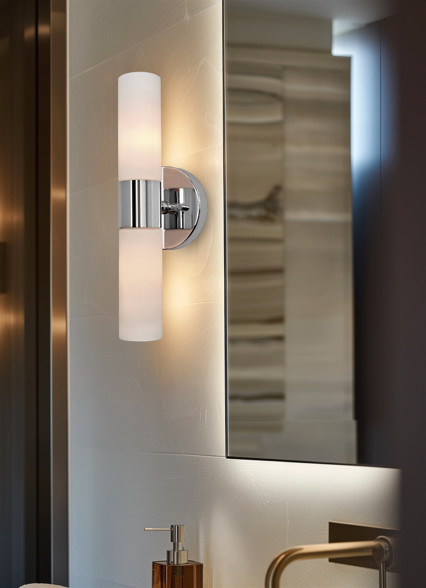 Applique murale Duo 14 pour salle de bain/meuble-lavabo moderne