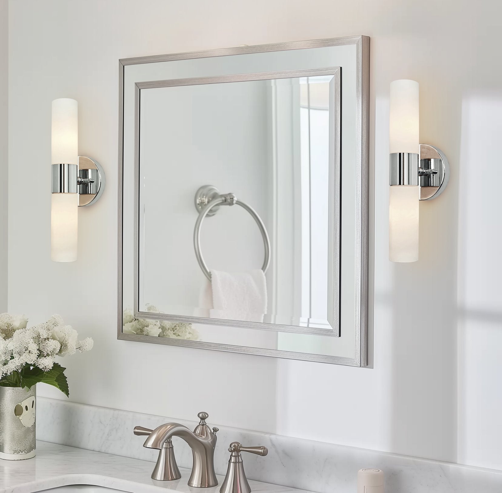 Applique murale Duo 14 pour salle de bain/meuble-lavabo moderne