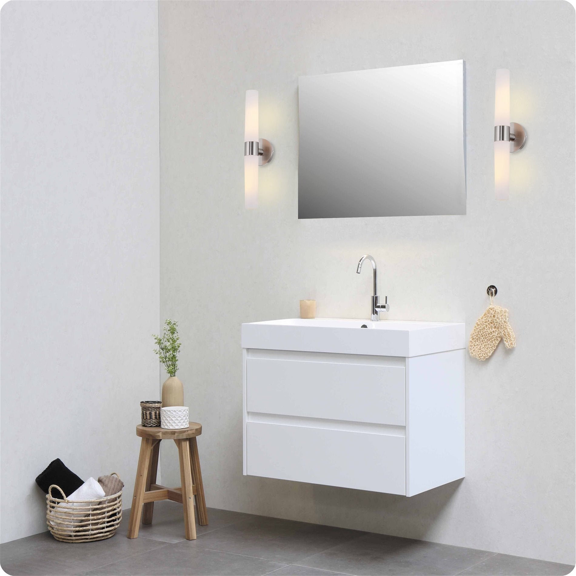 Applique murale Duo 21 pour salle de bain/meuble-lavabo moderne