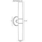 Applique murale Duo 21 pour salle de bain/meuble-lavabo moderne
