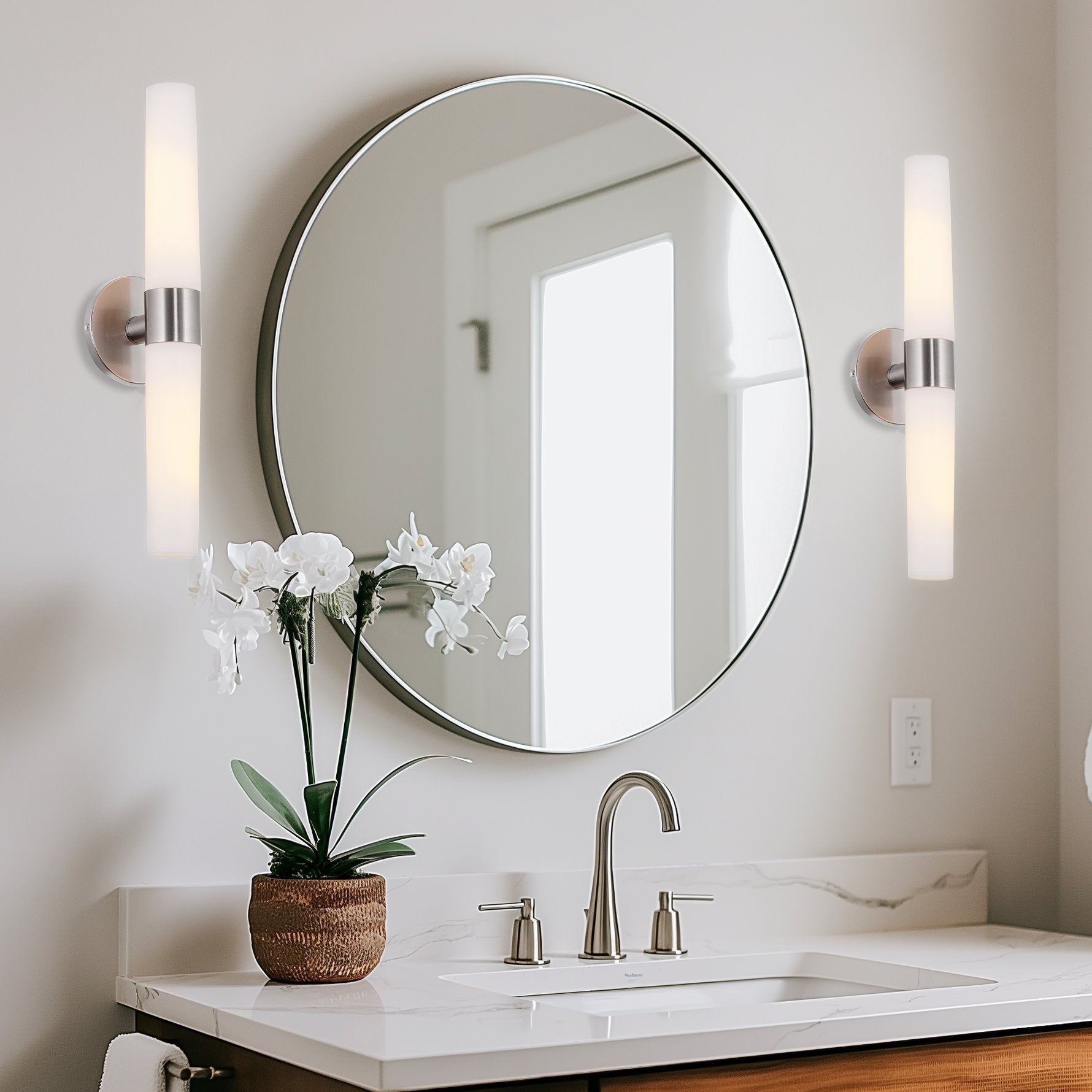 Applique murale Duo 21 pour salle de bain/meuble-lavabo moderne