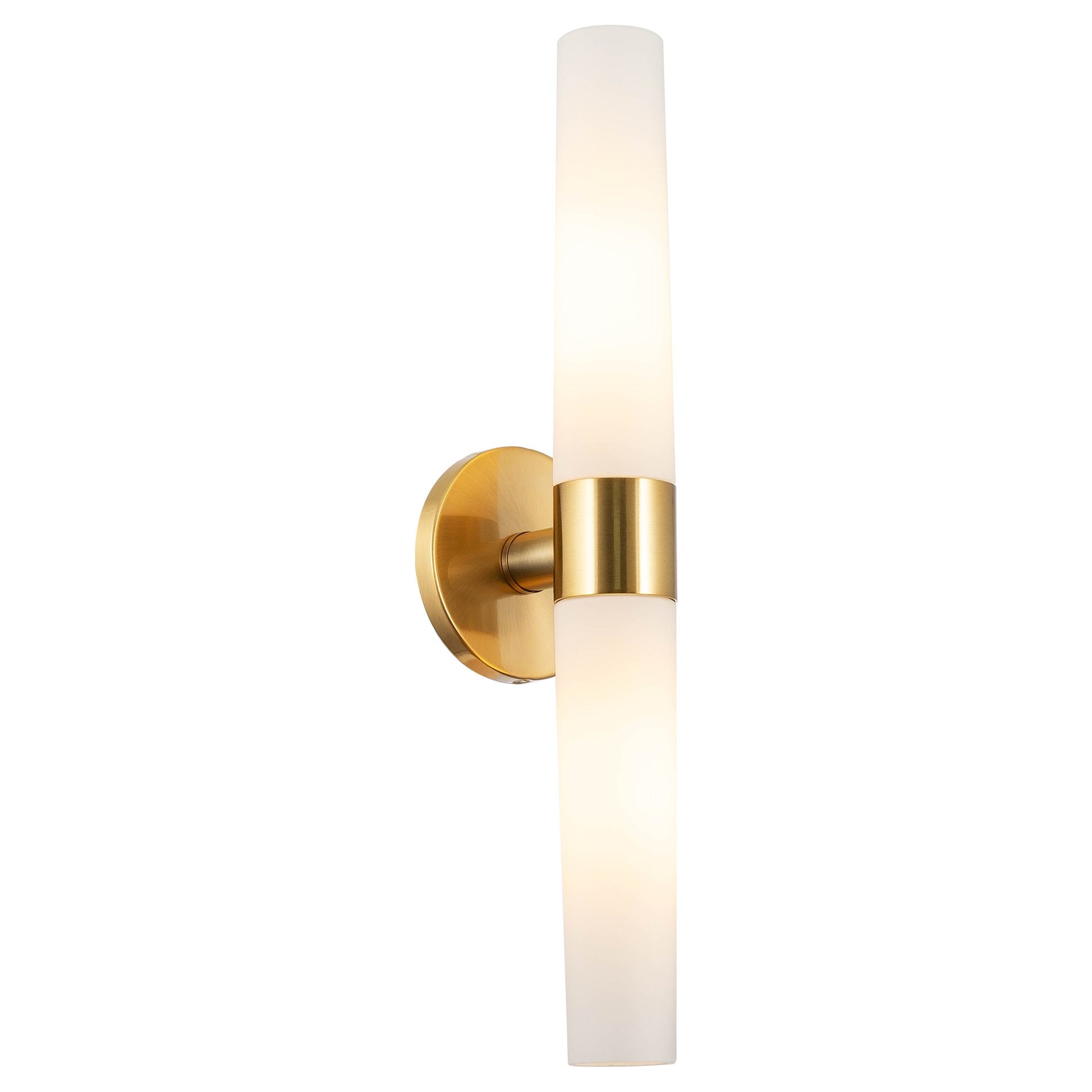 Applique murale moderne Duo 21 à 2 lumières pour salle de bain/coiffeuse