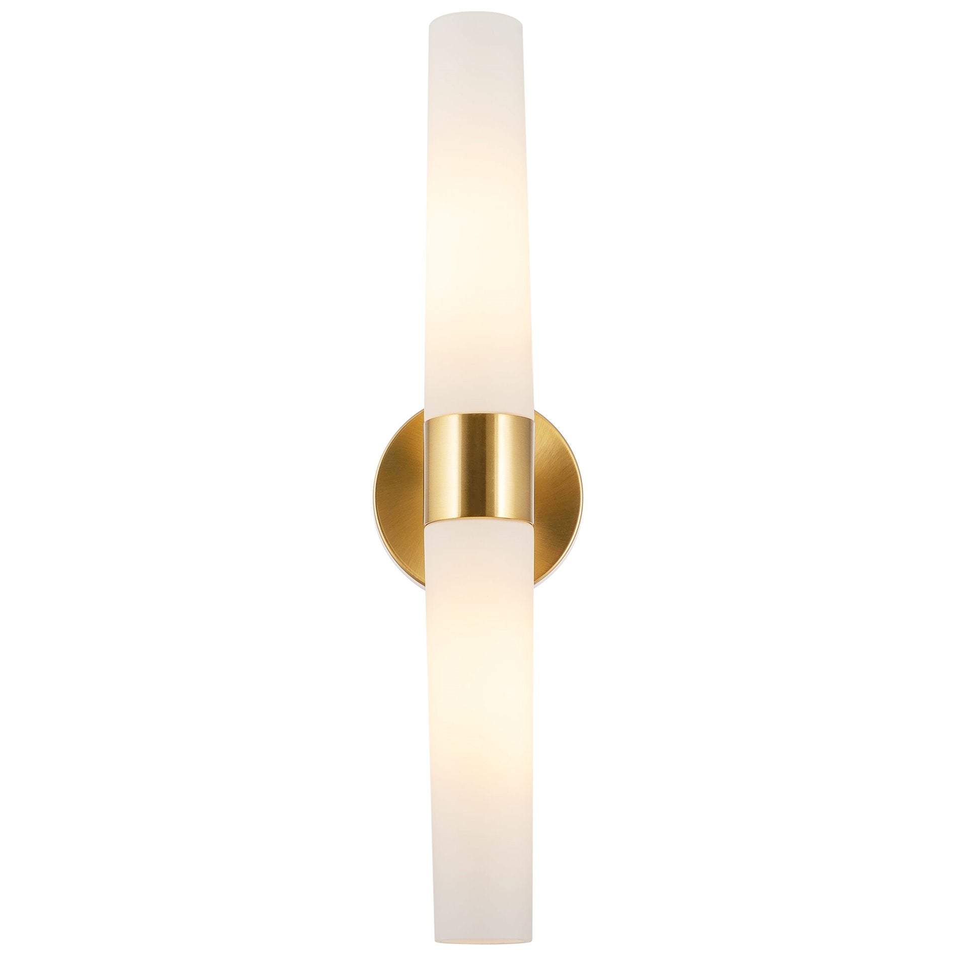 Applique murale moderne Duo 21 à 2 lumières pour salle de bain/coiffeuse