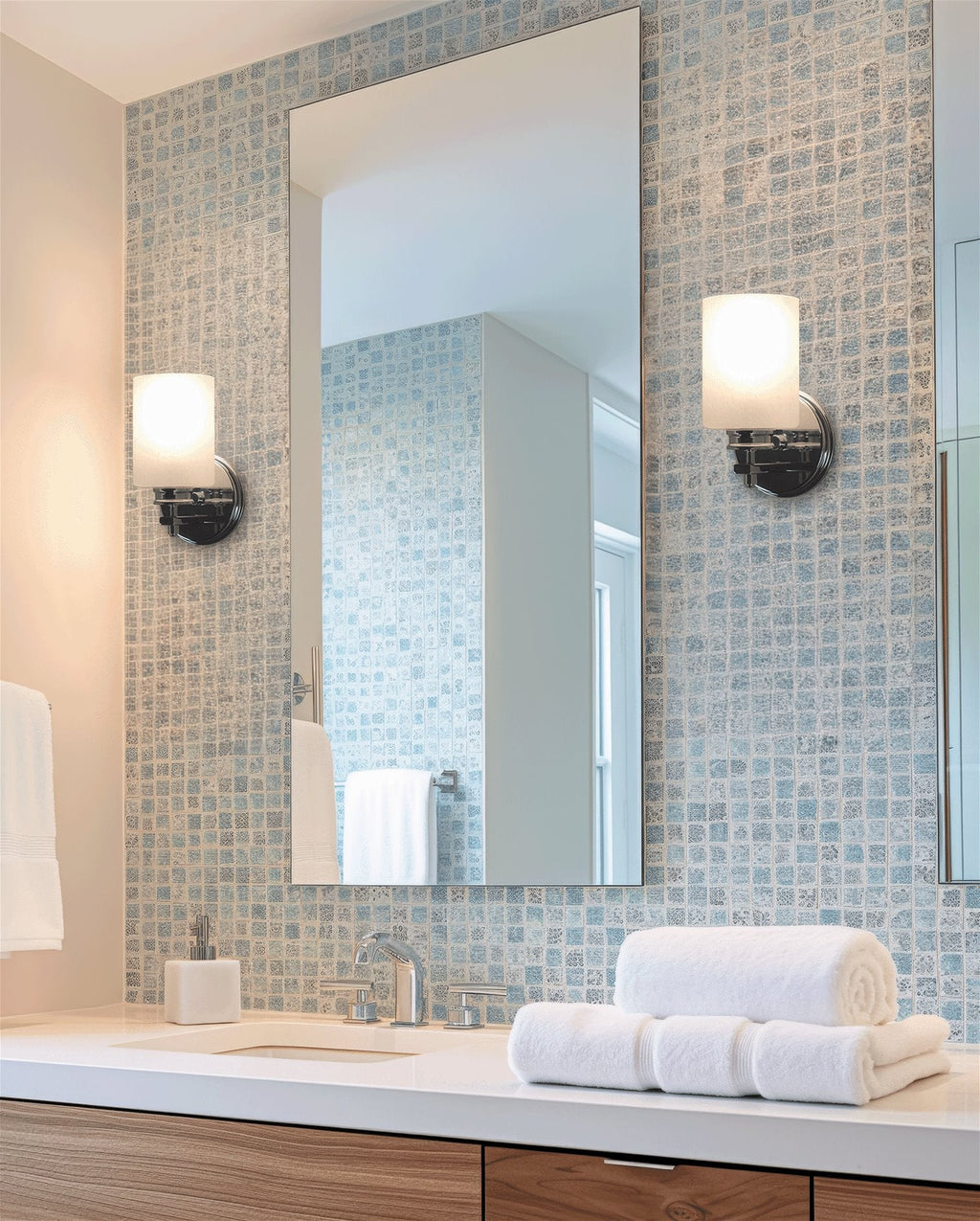 Phoebe 8 Applique murale moderne pour salle de bain/meuble-lavabo