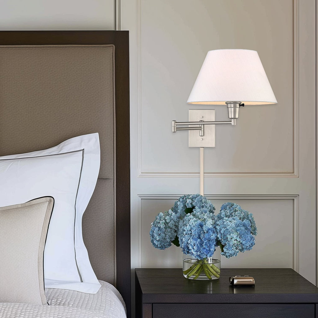 Applique murale à bras articulé Cambridge 15 - À brancher/fixer au mur, lot de 2