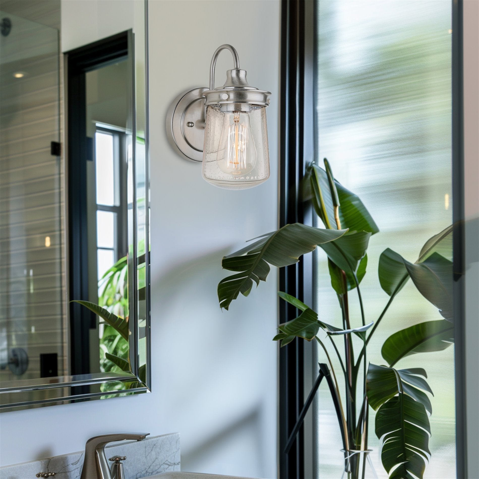 Applique murale Mason 10 style industriel ferme