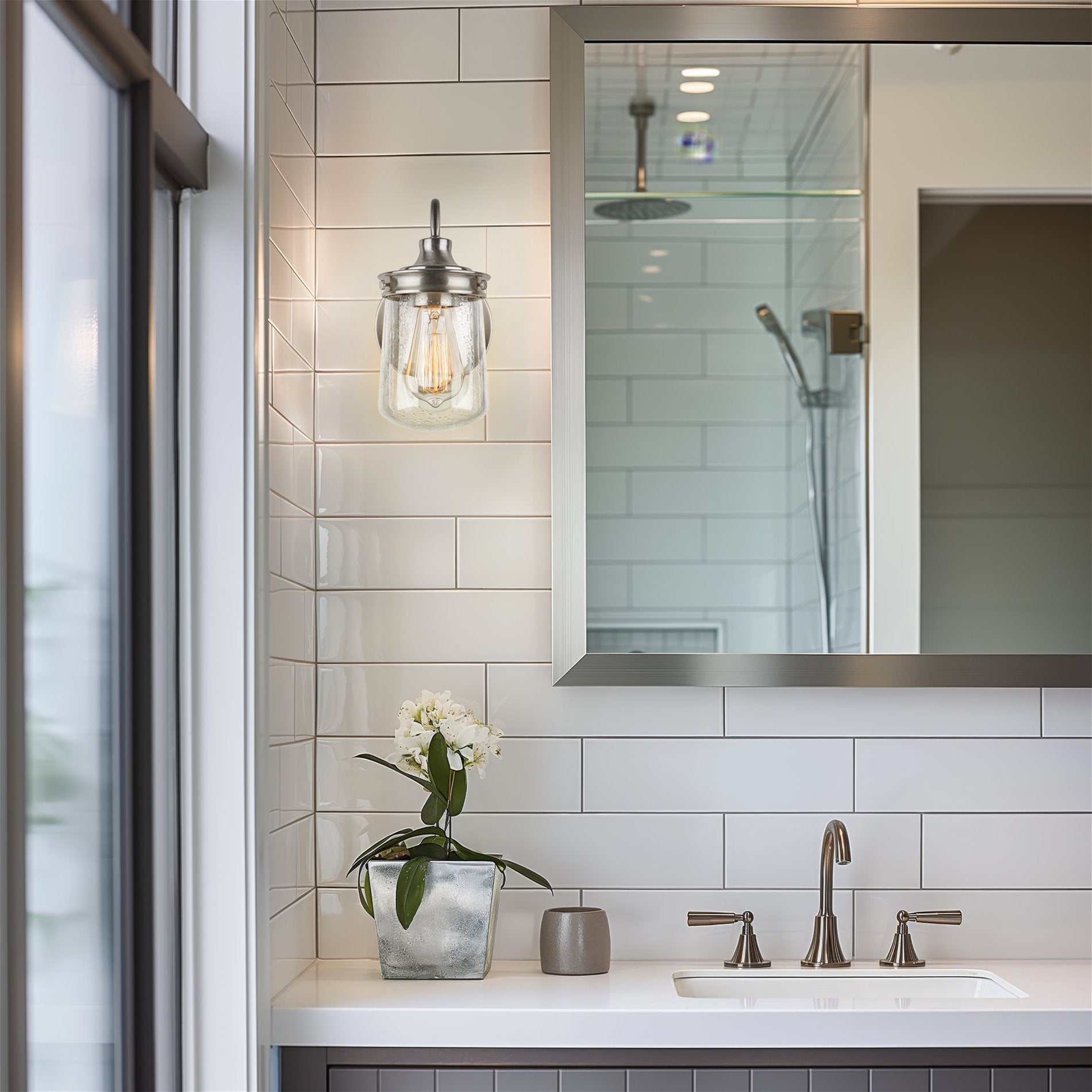 Applique murale Mason 10 style industriel ferme