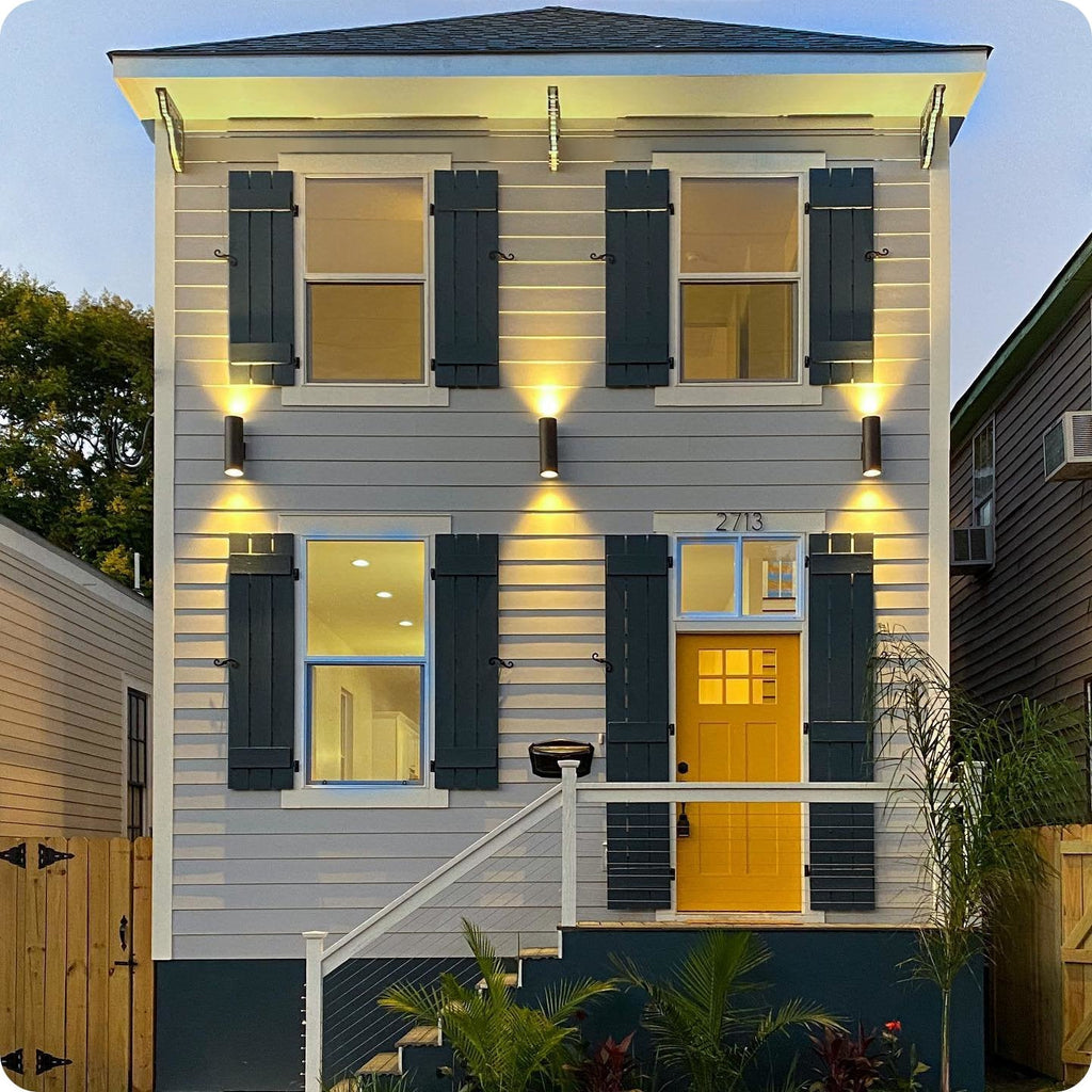 Enzo 16 Applique murale moderne à 2 lumières pour intérieur/extérieur, résistante aux intempéries