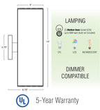 Enzo 16 Applique murale moderne à 2 lumières pour intérieur/extérieur, résistante aux intempéries