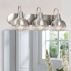 Applique murale Liberty 24 à 3 lumières, style industriel moderne, pour salle de bain.