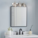 Applique murale Liberty 24 à 3 lumières, style industriel moderne, pour salle de bain.