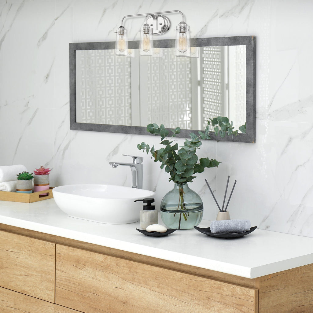 Applique murale Rayne 23 style ferme moderne à 3 lumières pour salle de bain