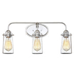 Applique murale Rayne 23 style ferme moderne à 3 lumières pour salle de bain