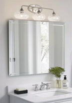 Applique murale moderne Marina 26 à 3 lumières pour salle de bain