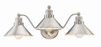 Applique murale Welton 26 à 3 lumières, style ferme moderne, pour salle de bain.