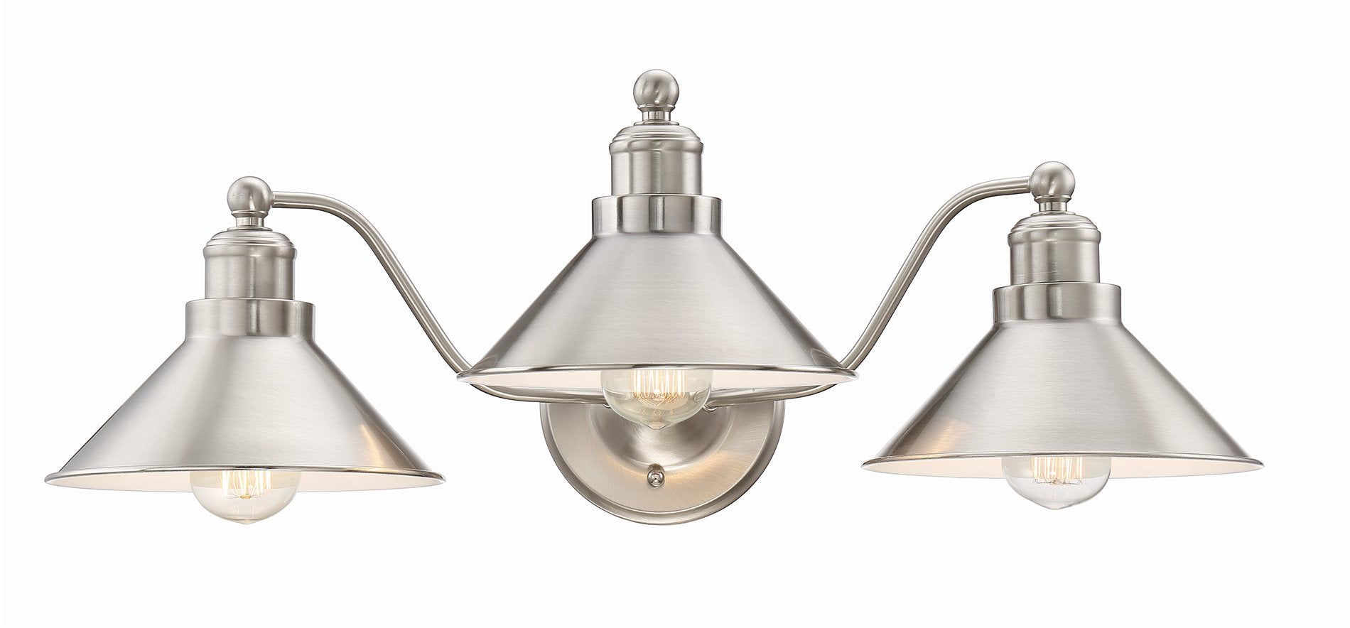 Applique murale Welton 26 à 3 lumières, style ferme moderne, pour salle de bain.