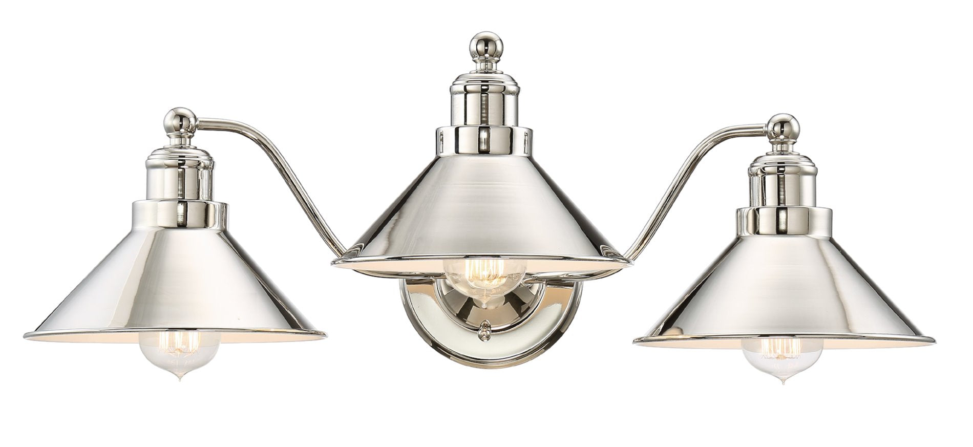 Applique murale Welton 26 à 3 lumières, style ferme moderne, pour salle de bain.