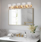 Applique murale moderne Armada 37 à 5 lumières au-dessus du miroir / Luminaire de salle de bain