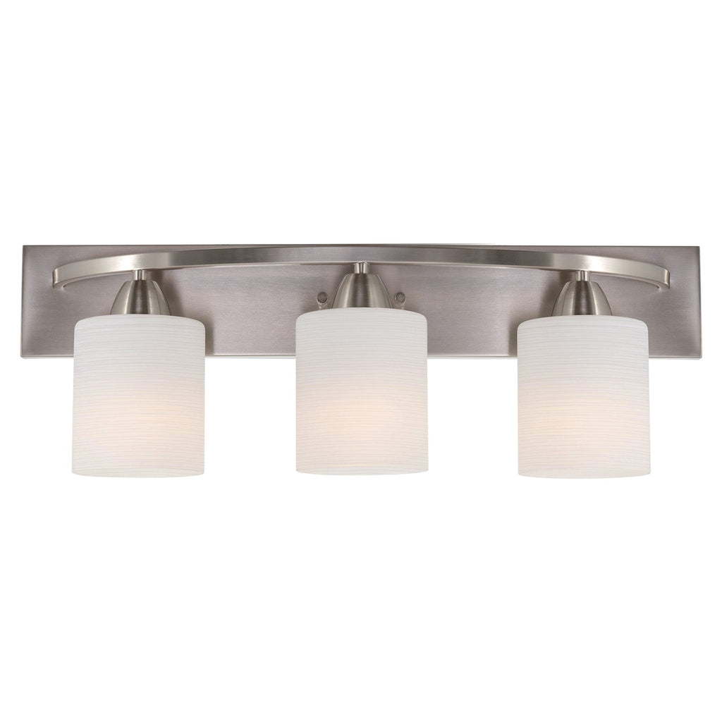 Applique murale moderne Claremont 24 à 3 lumières pour meuble-lavabo/salle de bain