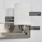Applique murale moderne Claremont 24 à 3 lumières pour meuble-lavabo/salle de bain
