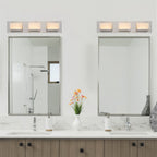 Applique murale moderne Everett 24 à 3 lumières DEL intégrées de 30 W (équivalent 180 W) pour salle de bain/coiffeuse