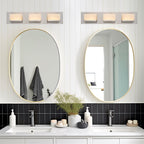 Applique murale moderne Everett 24 à 3 lumières DEL intégrées de 30 W (équivalent 180 W) pour salle de bain/coiffeuse