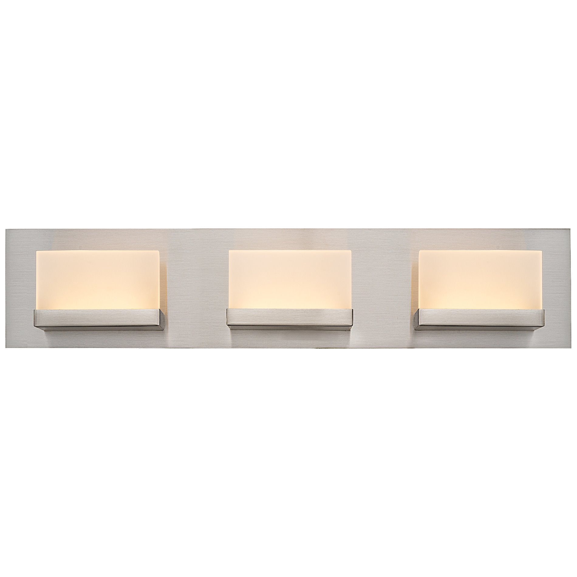 Applique murale moderne Everett 24 à 3 lumières DEL intégrées de 30 W (équivalent 180 W) pour salle de bain/coiffeuse