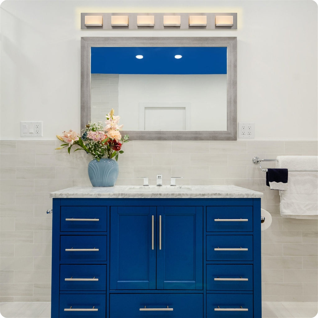 Applique murale moderne Everett 48 à 6 lumières DEL intégrées de 60 W (équivalent 360 W) pour salle de bain/meuble-lavabo