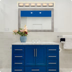 Applique murale moderne Everett 48 à 6 lumières DEL intégrées de 60 W (équivalent 360 W) pour salle de bain/meuble-lavabo