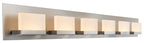 Applique murale moderne Everett 48 à 6 lumières DEL intégrées de 60 W (équivalent 360 W) pour salle de bain/meuble-lavabo