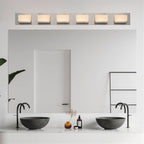 Applique murale moderne Everett 48 à 6 lumières DEL intégrées de 60 W (équivalent 360 W) pour salle de bain/meuble-lavabo