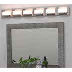 Applique murale moderne Everett 48 à 6 lumières DEL intégrées de 60 W (équivalent 360 W) pour salle de bain/meuble-lavabo