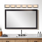Applique murale moderne Everett 48 à 6 lumières DEL intégrées de 60 W (équivalent 360 W) pour salle de bain/meuble-lavabo