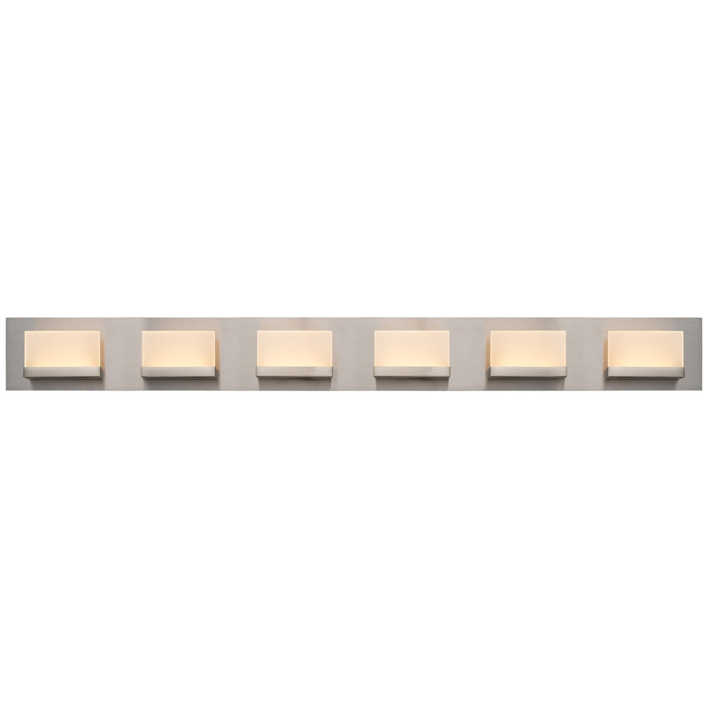 Applique murale moderne Everett 48 à 6 lumières DEL intégrées de 60 W (équivalent 360 W) pour salle de bain/meuble-lavabo