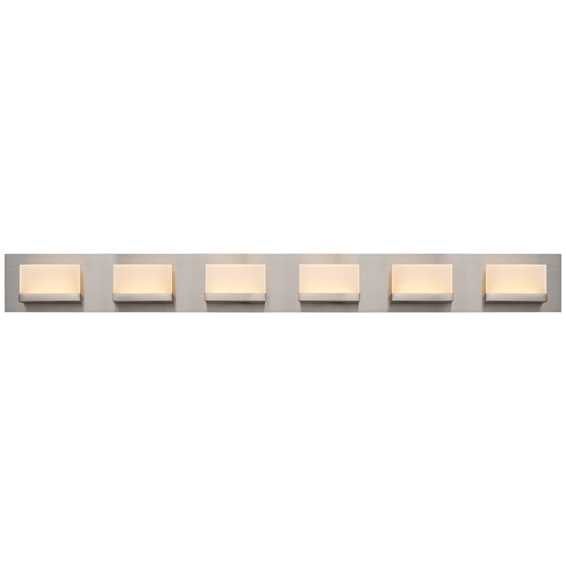 Applique murale moderne Everett 48 à 6 lumières DEL intégrées de 60 W (équivalent 360 W) pour salle de bain/meuble-lavabo