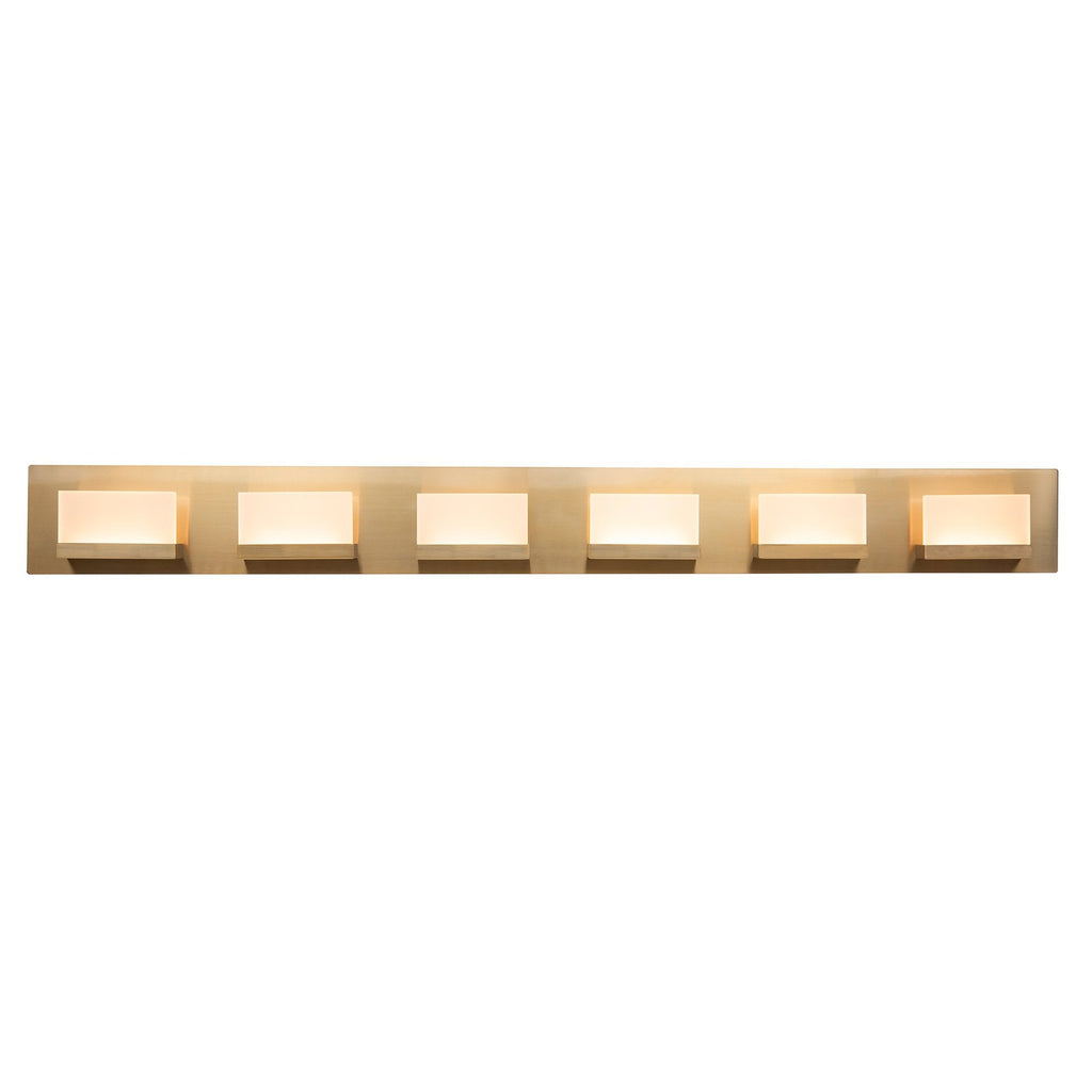 Applique murale moderne Everett 48 à 6 lumières DEL intégrées de 60 W (équivalent 360 W) pour salle de bain/meuble-lavabo