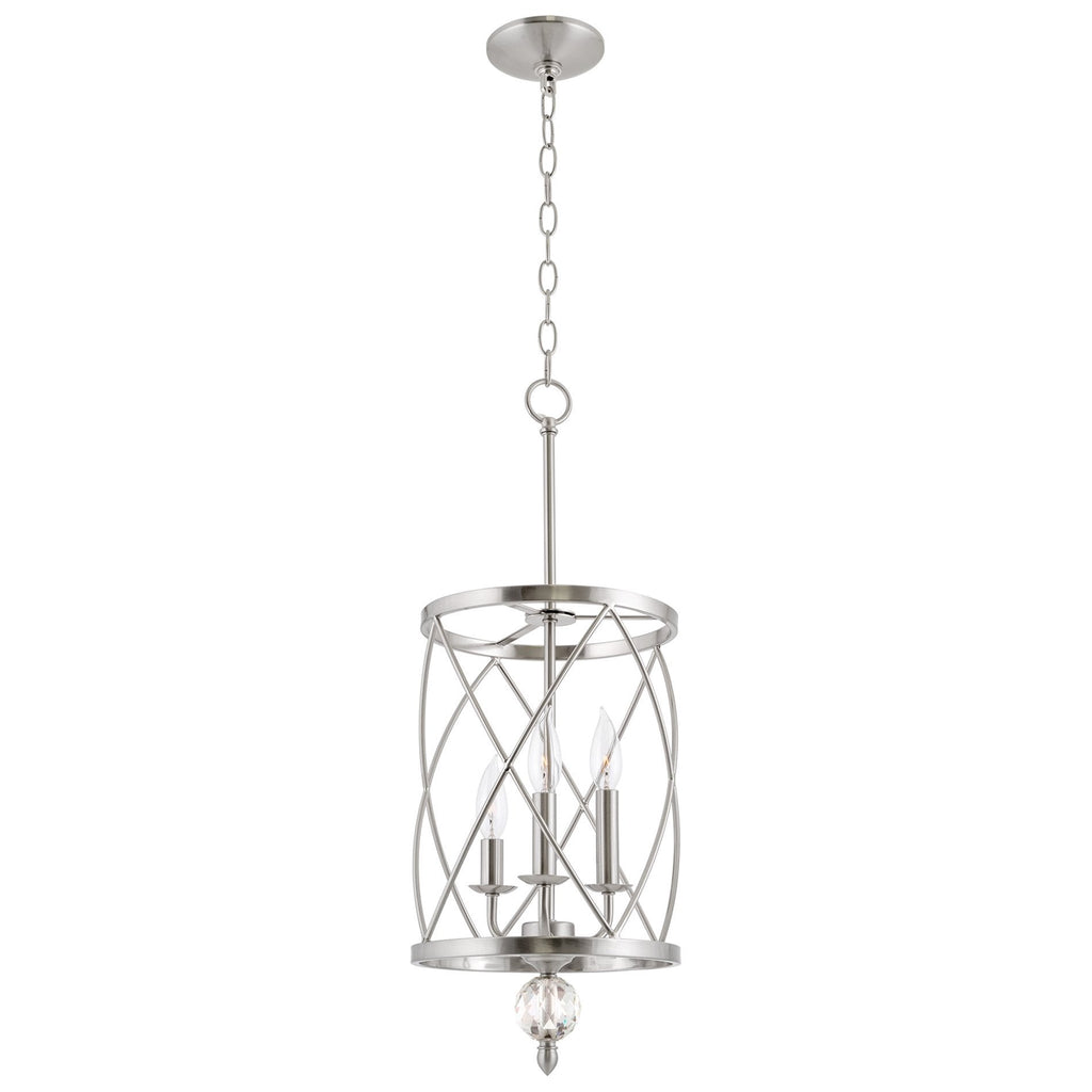 Lustre suspendu moderne Eleanor 27 à 3 lumières pour hall d'entrée