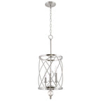 Lustre suspendu moderne Eleanor 27 à 3 lumières pour hall d'entrée