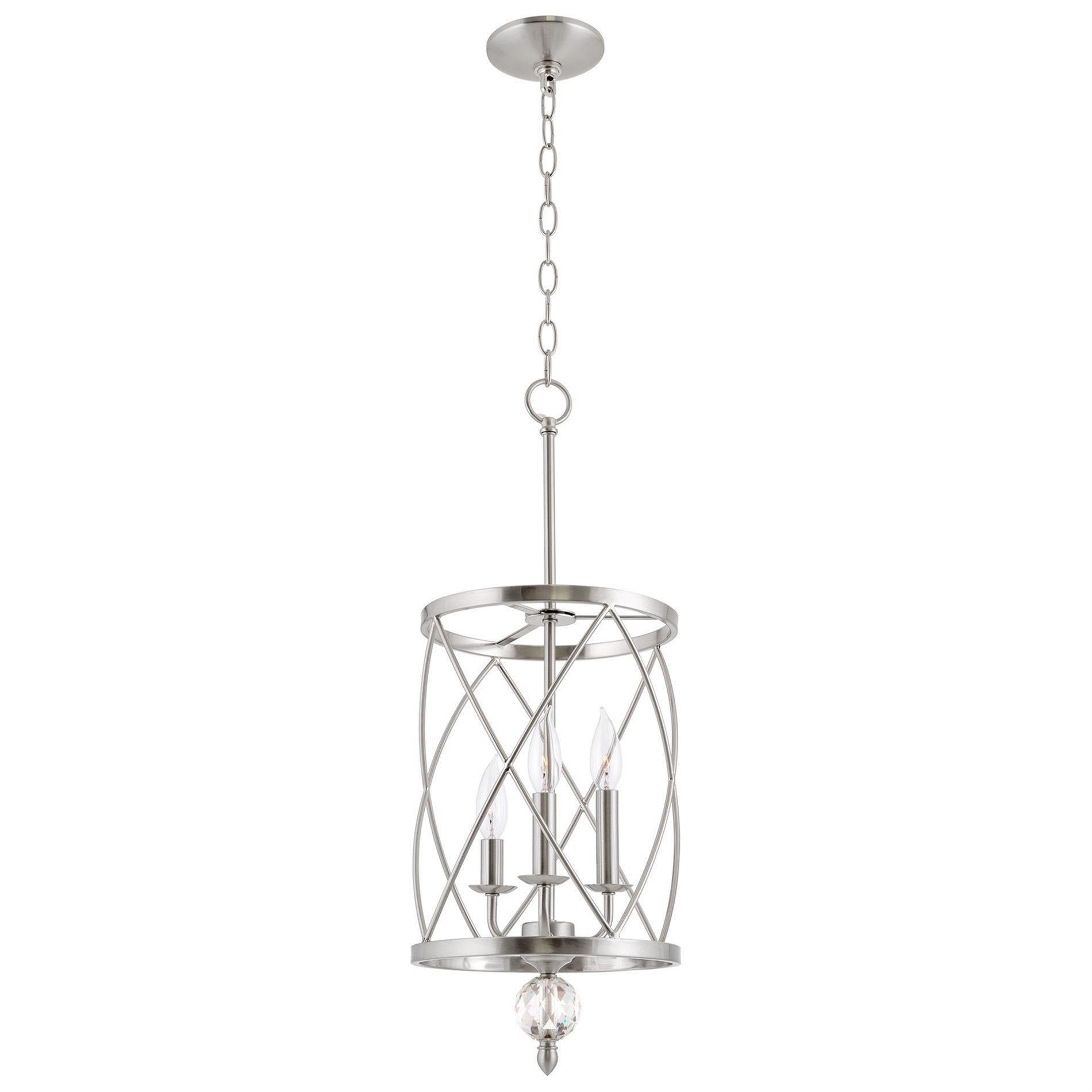 Lustre suspendu moderne Eleanor 27 à 3 lumières pour hall d'entrée