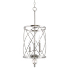 Lustre suspendu moderne Eleanor 27 à 3 lumières pour hall d'entrée