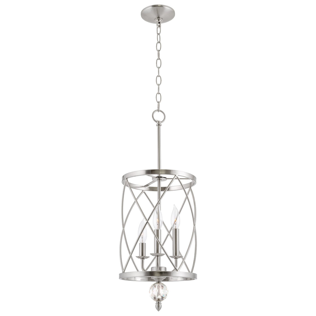 Lustre suspendu moderne Eleanor 27 à 3 lumières pour hall d'entrée