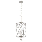 Lustre suspendu moderne Eleanor 27 à 3 lumières pour hall d'entrée