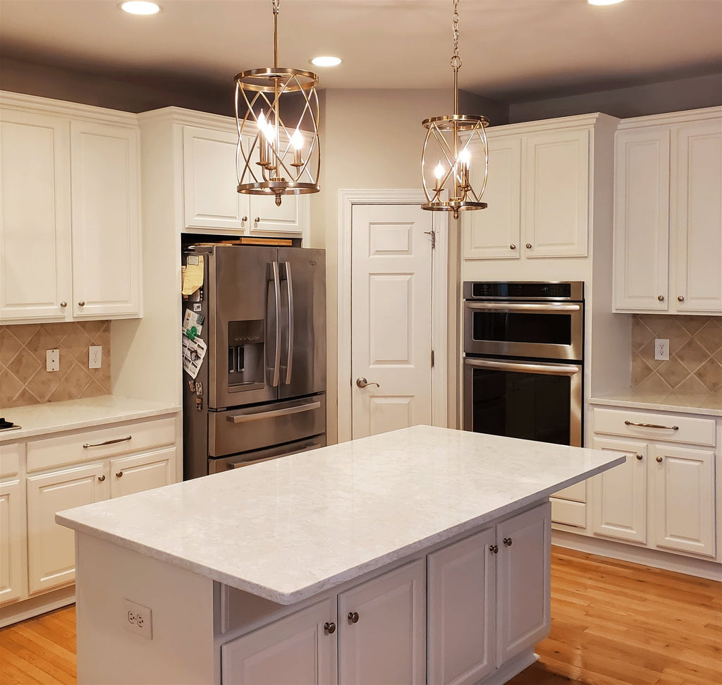 Lustre suspendu traditionnel Eleanor 27 à 3 lumières pour hall d'entrée